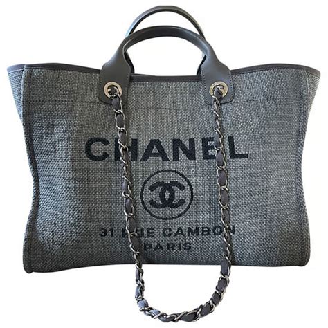 chanel deauville tote dupe|chanel deauville tote large size.